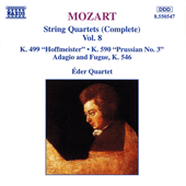 MOZART: String Quartets, K. 499, 'Hoffmeister' and K. 590, 'Prussian No. 3'