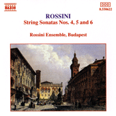 Rossini G String Sonatas Nos 4 6 Kiss Budapest Rossini Ensemble 8 550622