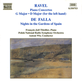 RAVEL: Piano Concertos / FALLA: Nights in Gardens of Spain