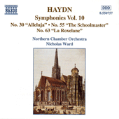 HAYDN: Symphonies, Vol. 10 (Nos. 30, 55, 63)