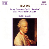 HAYDN: String Quartets Op. 33, Nos. 3, 4 and 6