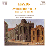 HAYDN: Symphonies, Vol. 15 (Nos. 72, 93, 95)