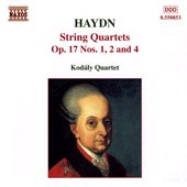 HAYDN: String Quartets Op. 17, Nos. 1, 2 and 4