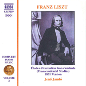 LISZT, F.: 12 Etudes d’exécution transcendante (Liszt Complete Piano Music, Vol. 2) (Jandó)