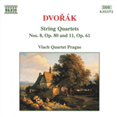 DVORAK, A.: String Quartets, Vol. 2 (Vlach Quartet) - Nos. 8, 11