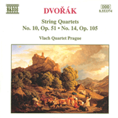 DVORAK, A.: String Quartets, Vol. 4 (Vlach Quartet) - Nos. 10, 14