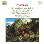 DVORAK, A.: String Quartets, Vol. 6 (Vlach Quartet) - Nos. 5, 7