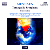 MESSIAEN: Turangalila Symphony / L'ascension