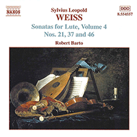 WEISS, S.L.: Lute Sonatas, Vol. 4 (Barto) - Nos. 21, 37, 46