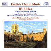 RUBBRA: Nine Tenebrae Motets / Magnificat and Nunc Dimittis