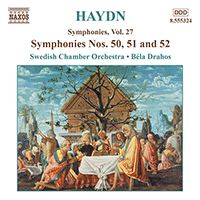 HAYDN: Symphonies, Vol. 27 (Nos. 50, 51, 52)