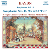HAYDN: Symphonies, Vol. 26 (Nos. 41, 58, 59)