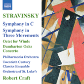 STRAVINSKY, I.: Symphony in C / Symphony in 3 Movements / Octet / Dumbarton Oaks (Craft) (Stravinsky, Vol. 10)