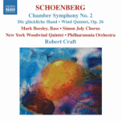 SCHOENBERG, A.: Chamber Symphony No. 2 / Die gluckliche Hand / Wind Quintet (Craft) (Schoenberg, Vol. 8)