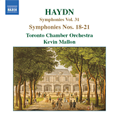 HAYDN: Symphonies, Vol. 31 (Nos. 18, 19, 20, 21)