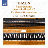 HAYDN: Piano Sonatas Nos. 43, 44 and 47 / Un piccolo divertimento