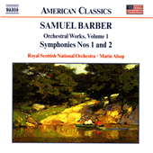 BARBER, S.: Orchestral Works, Vol. 1 - Symphonies Nos. 1 and 2 / First Essay for Orchestra (Royal Scottish National Orchestra, M. Alsop)