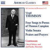 THOMSON, V.: Vocal and Chamber Works