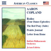 COPLAND: Prairie Journal / The Red Pony Suite / Letter from Home