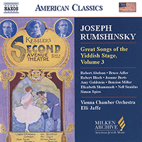 GREAT SONGS OF THE YIDDISH STAGE, VOL. 3