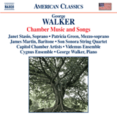 WALKER, G.: Chamber Music and Songs - String Quartet No. 2 / Poem / Modus (Stasio, Green, Martin, Son Sonora String Quartet, G. Walker)