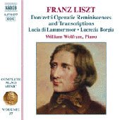 LISZT: Donizetti Opera Transcriptions (Liszt Complete Piano Music, Vol. 27)