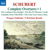 SCHUBERT, F.: Overtures (Complete), Vol. 1 (Prague Sinfonia, C. Benda)