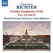 RICHTER, F.X.: Grandes Symphonies (1744), Nos. 7-12 (Set 2) (Helsinki Baroque, Hakkinen)