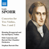 SPOHR, L.: Concertantes Nos. 1 and 2 / Duet in G Major, Op. 3, No. 3 (Kraggerud, Bjora, Oslo Camerata, Baratt Due Chamber Orchestra, Barratt-Due)