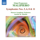 MALIPIERO, G.F.: Symphonies, Vol. 3 (Almeida) - Nos. 5, 6, 8, 11