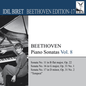 BEETHOVEN, L. van: Piano Sonatas, Vol. 8 (Biret) - Nos. 11, 16 and 17 (Biret Beethoven Edition, Vol. 17)