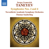 TANEYEV, S.I.: Symphonies Nos. 2 and 4 (Novosibirsk Academic Symphony, T. Sanderling)