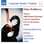 Guitar Recital: Kulikova, Irina - PONCE, M. / TANSMAN, A. / BROUWER, L. / JOSE, A.