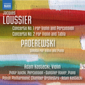 LOUSSIER, J.: Violin Concertos Nos. 1 and 2 / PADEREWSKI, I.J.: Violin Sonata (Kostecki, Iwicki, Hauer, Polish Philharmonic Chamber Orchestra)