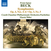 BECK, F.I.: Symphonies, Op. 4, Nos. 4-6 and Op. 3, No. 5 (Czech Chamber Philharmonic, Pardubice, Štilec)