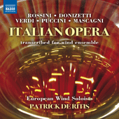 Wind Ensemble Transcriptions - ROSSINI, G. / VERDI, G. (Italian Opera Transcribed for Wind Ensemble) (European Wind Soloists, de Ritis)