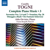 TOGNI, C.: Piano Music (Complete), Vol. 3 (Orvieto)