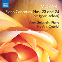 MOZART, W.A.: Piano Concertos Nos. 23 and 24 (arr. I. Lachner for piano, string quartet and double bass) (Goldstein, Fine Arts Quartet, Bickard)