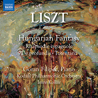 LISZT, F.: Hungarian Fantasy / Rhapsodie espagnole / De Profundis / Totentanz (Filipec, Kodály Philharmonic, Kollár)
