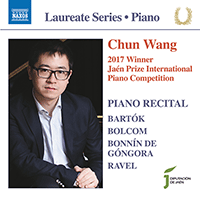 Piano Recital: Wang, Chun - BARTÓK, B. / BONNÍN DE GÓNGORA, J. / BOLCOM, W. / RAVEL, M.