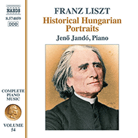 LISZT, F.: Later Piano Music (Historical Hungarian Portraits) (Jandó) (Liszt Complete Piano Music, Vol. 54)