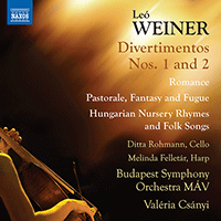 WEINER, L.: Orchestral Works (Complete), Vol. 3 - Divertimentos Nos. 1 and 2 (Rohmann, Felletár, Budapest Symphony Orchestra MÁV, Csányi)