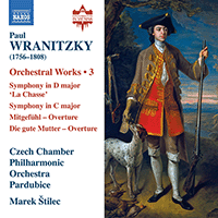 WRANITZKY, P.: Orchestral Works, Vol. 3 (Czech Chamber Philharmonic, Pardubice, Štilec)