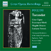 PUCCINI: Turandot (Cigna, Merli, Olivero) (1938)