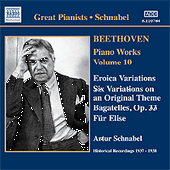 BEETHOVEN: Eroica Variations / Bagatelles, Op. 33 / Variations, Op. 34 (Schnabel) (1937-1938)