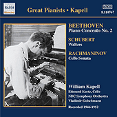 BEETHOVEN: Piano Concerto No. 2 / SCHUBERT: Waltzes and Dances (Kapell) (1946-1952)