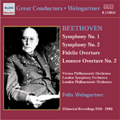 BEETHOVEN: Symphonies Nos. 1 and 2 (Weingartner) (1935, 1938)