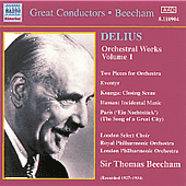 DELIUS, F.: Orchestral Works, Vol. 1 (Beecham) (1927-1934)