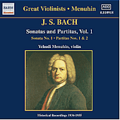 BACH, J.S.: Sonatas and Partitas (Menuhin) (1934-1935)