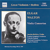 ELGAR / WALTON: Violin Concertos (Heifetz) (1941, 1949)